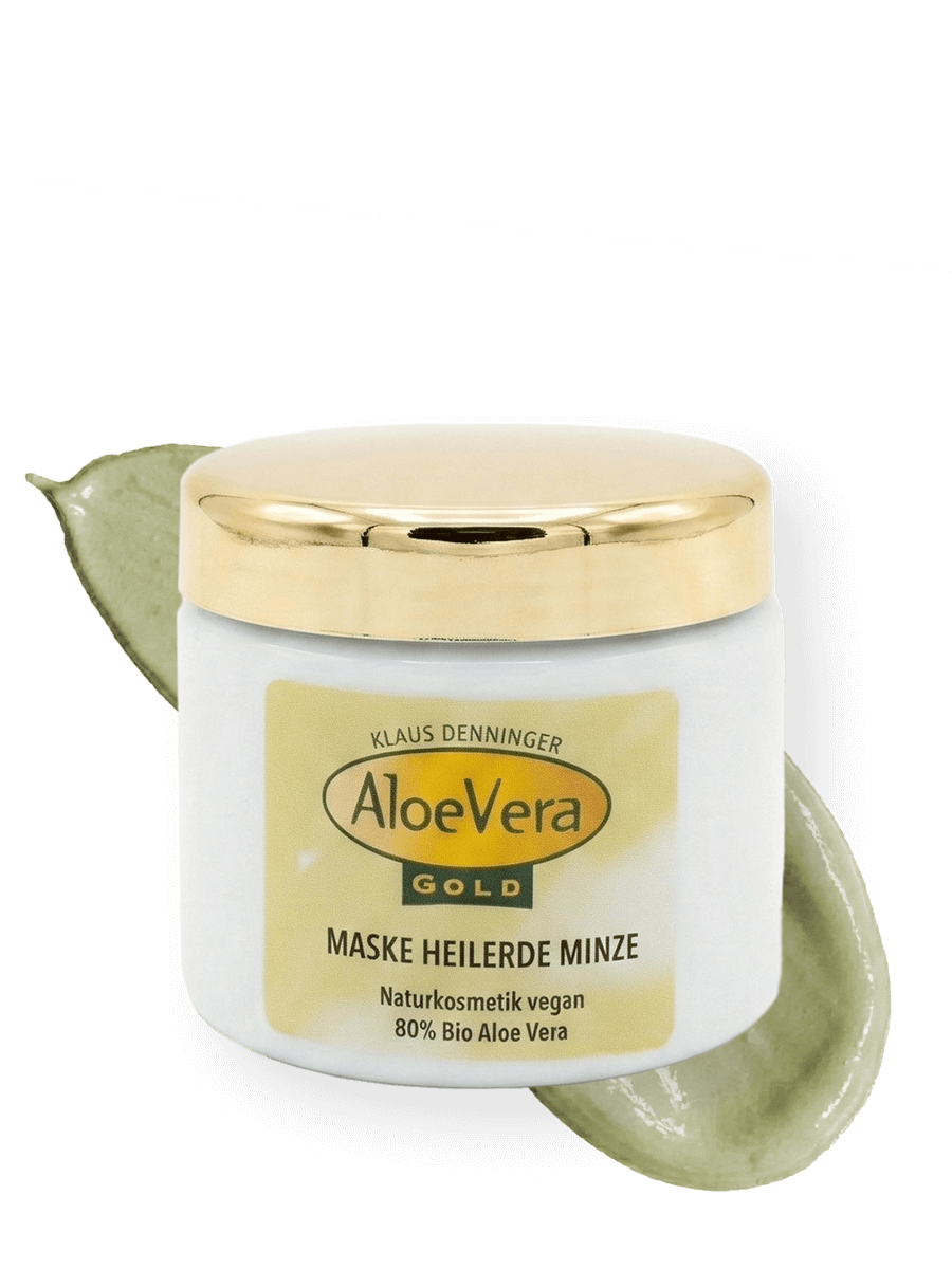 Aloe Vera Gold Creme Maske Heilerde Minze