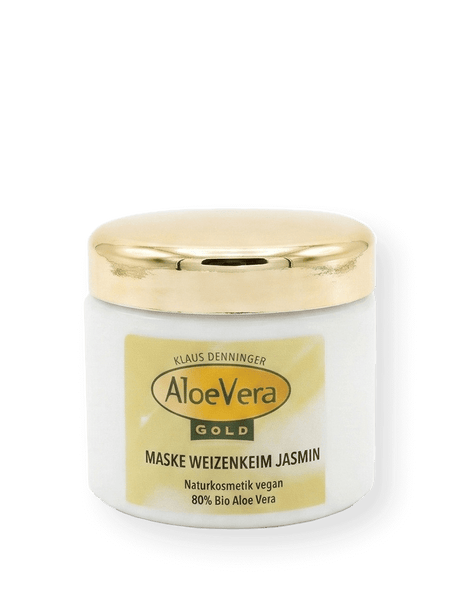 Tiegel der Aloe Vera Gold Creme Maske Weizenkeim Jasmin zur Gesichtsreinigung