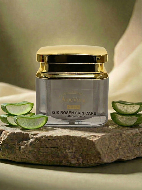 Die sinnliche Anti-Aging Pflege Aloe Vera Gold Q10 Rosen Skin Care