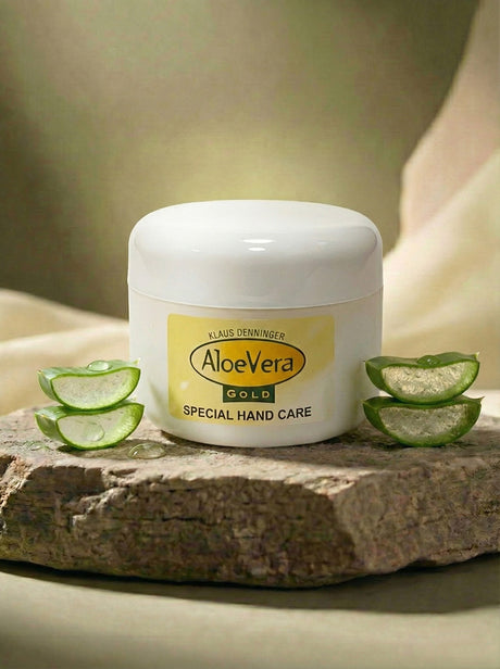 Aloe Vera Gold Special Hand Care im 100ml Tiegel für das Badezimmer oder die Werkstatt