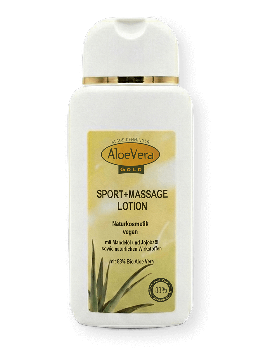 Aloe Vera Gold Sport und Massage Lotion für aktive Körperpflege 200ml
